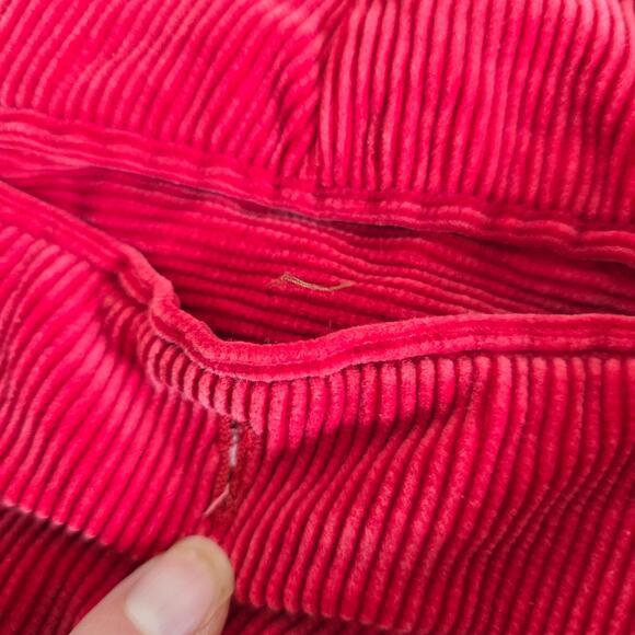Vintage Polo Ralph Lauren Red Corduroy Straight Leg Pants 32/20 - Picture 6 of 10